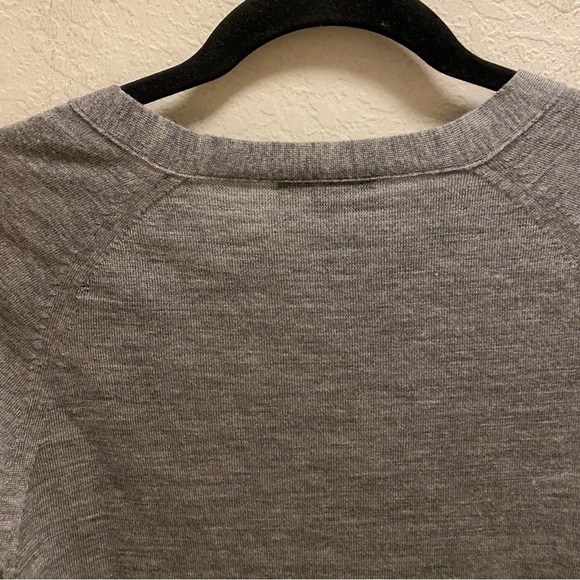 J. Crew Grey Classic Merino Wool Long Cardigan Sweater Size Small - Picture 7 of 10